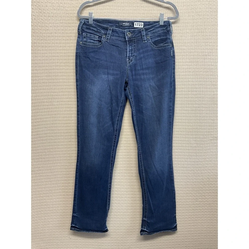 Silver Aiko‎ Mid Slim Boot  Jeans Womens Size 30 x31 Blue Excellent